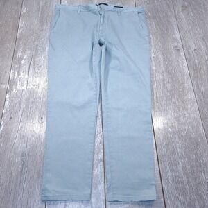 Alberto Pants Men 38x29 Light Blue Rob Light Superstretch Slim Fit Chinos